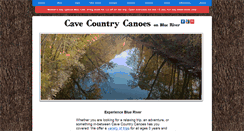 Desktop Screenshot of cavecountrycanoes.com